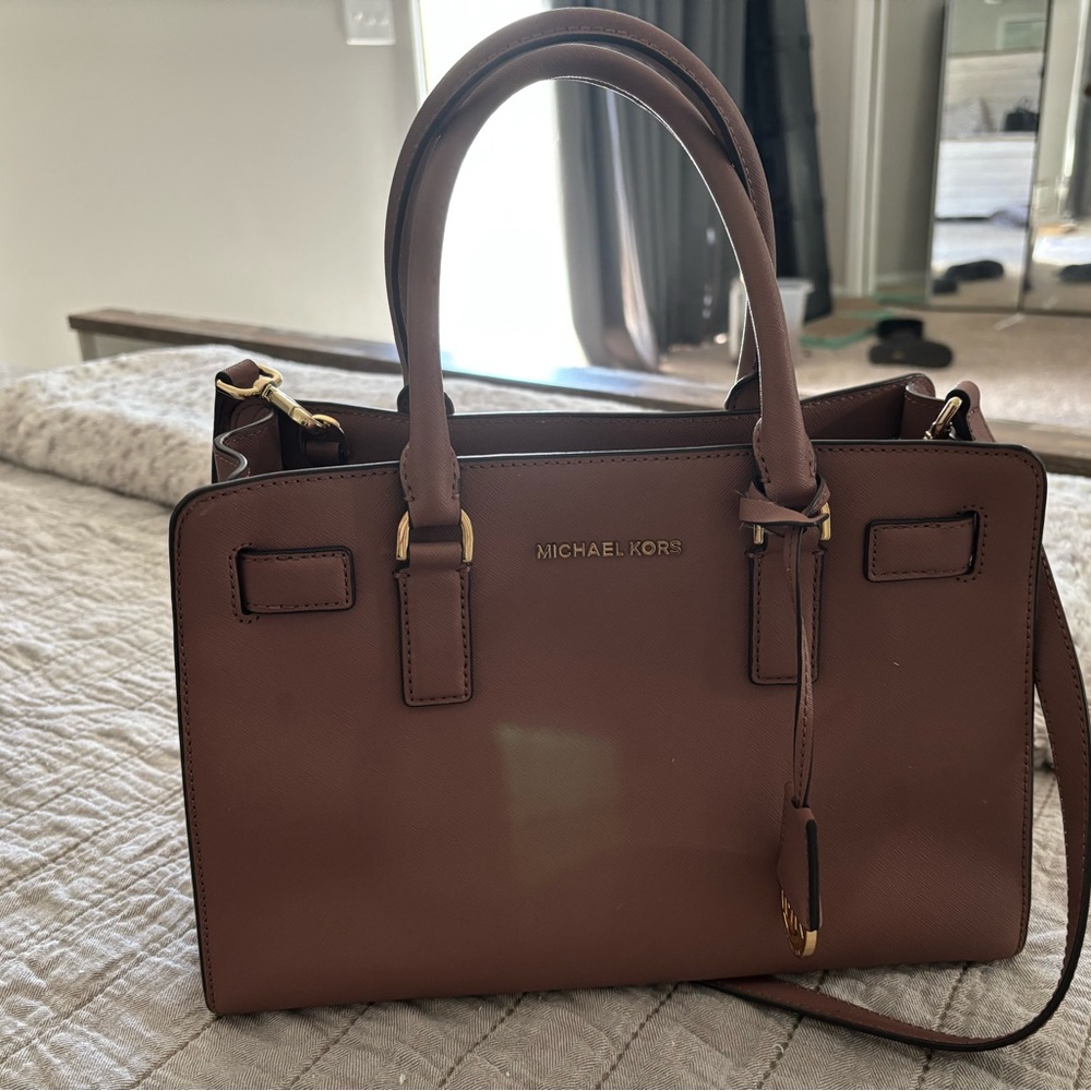 Michael Kors Tan Satchel Bag